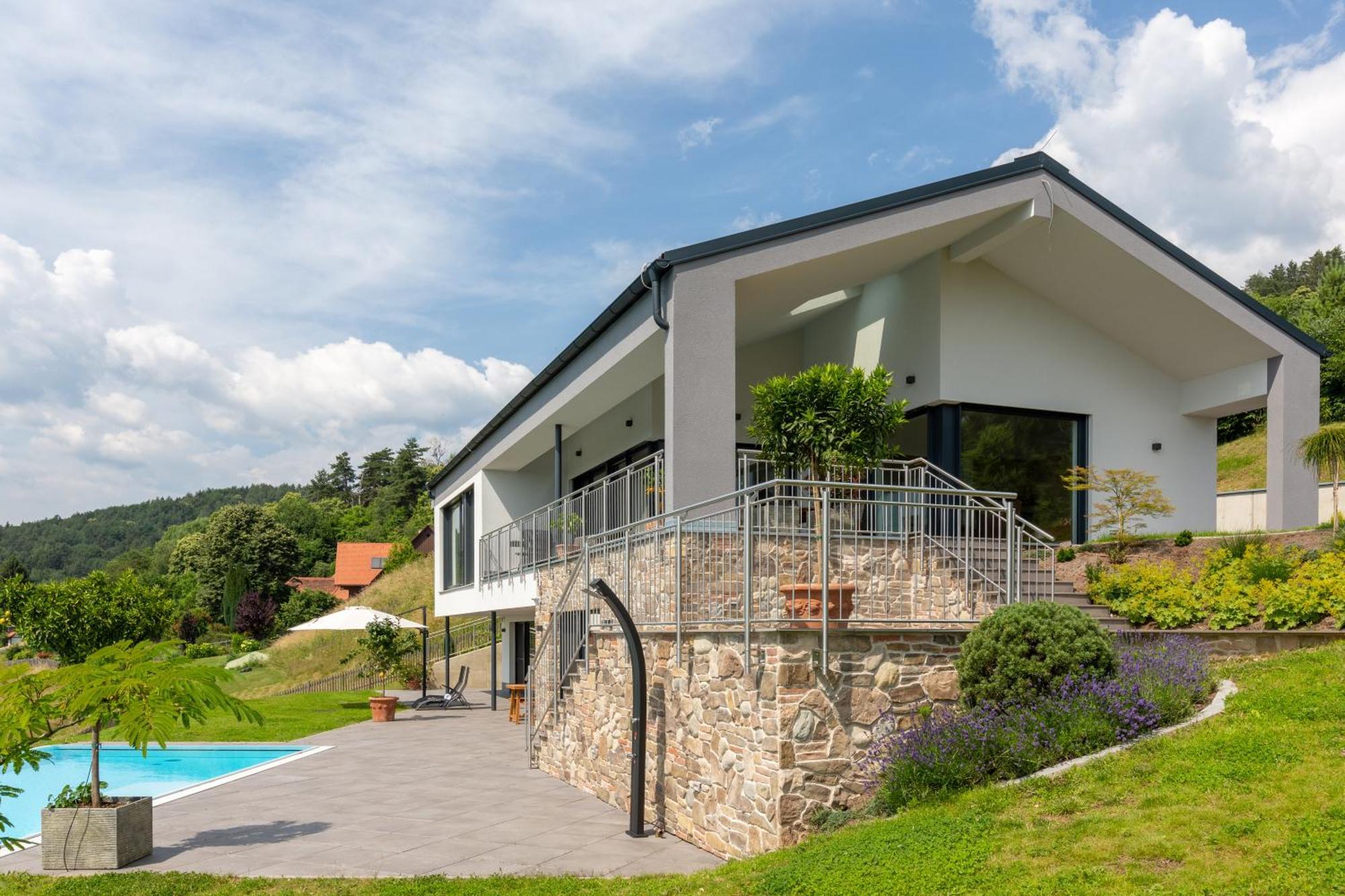 Greim15 --- Ganzes Ferienhaus Mit Fernsicht, Pool, Wellness Deutschlandsberg Zewnętrze zdjęcie